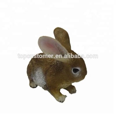 China Polyresin Modern Home Craft Animal Europe Decoration Rabbits Decorative Figurine For Gift for sale