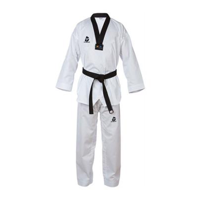 China Comfortable Custom Made Taekwondo Fighter Style Low Price Quantity Taekwondo Uniform Professional Uniform for sale