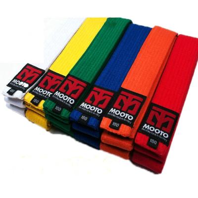 China Colorful Durable Custom Logo Martial Art Belts And Taekwondo Uniforms Belts And Karate Belts for sale