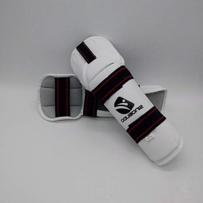 China Durable Martial Arts Training Boxing Gears White Elbow Guard Protector Protection for sale