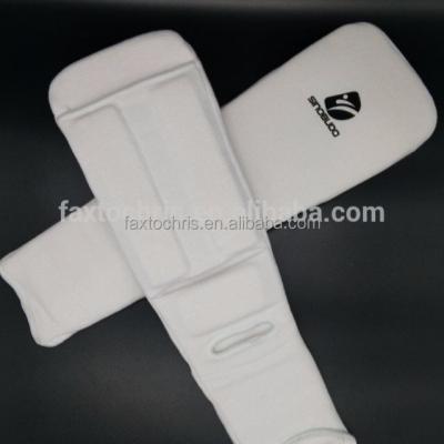 China White Cotton Kyokushin Shin Guard Karate Shin Guard for sale