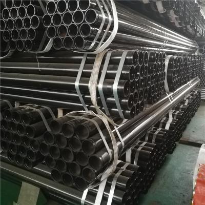 China Structure Pipe Black Round Steel Pipe Section Carbon ERW Hot Rolled Hollow Steel Pipe for sale