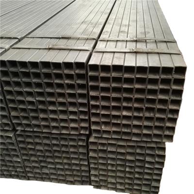 China Structure pipe welded steel pipe bs1387 black square rectangular steel pipe black steel tube for sale