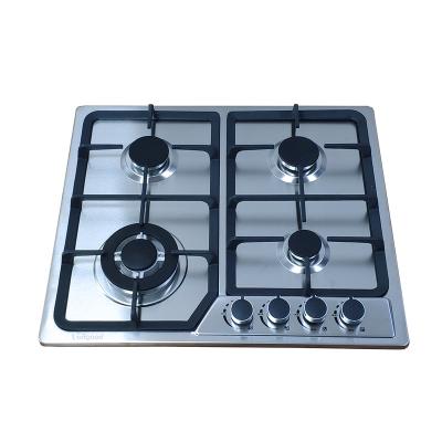 China 4 Burner Hob Glass Top Stoves Sabaf Four Burners Stainless Steel Gas Hobs for sale