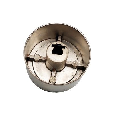 China 2020 Most Popular Wholesale High Quality Universal Metal Gas Stove Silver Control Knobs 6mm Gas Hob Metal Knob for sale