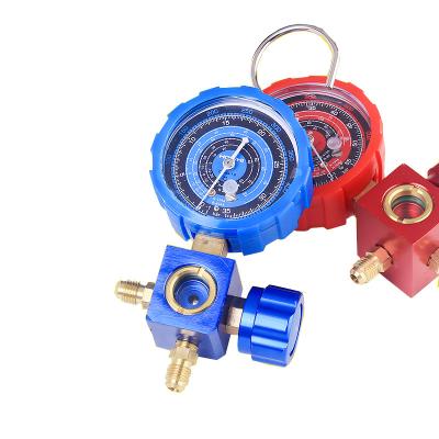 China 2021 Hot Selling Home Fluoride Tool Meter Refrigerant Pressure Gauge For Air Conditioner Parts Refrigerator for sale