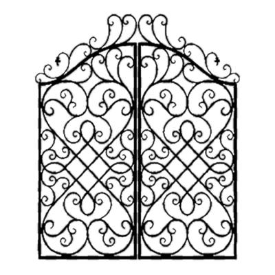 China Modern HY Gates Used in Exterior Decorating Housing, Garden, Villas,  Wrought Iron Gate for sale