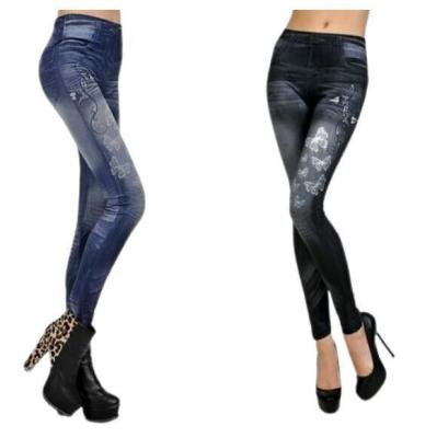 China Fashion Women Printed Jeans Leggings for sale