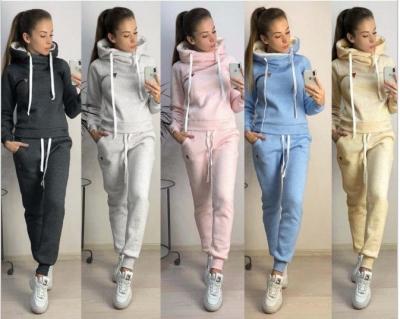 China Winter Hoodie Suit Women Fleece Sweatshirt for sale