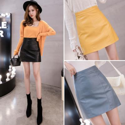 China Solid Smooth Custom High Waist Wrap Short Skirts for sale