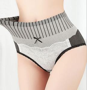 China Fashion Pure Cotton Women′s Seamless High Rise Panties for sale