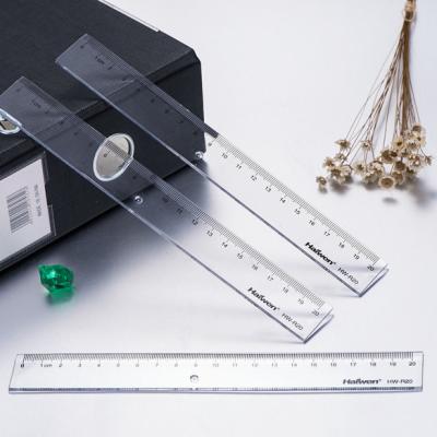 China Student 20 Cm PVC Packing Plastic Ruler With Paper Box for sale