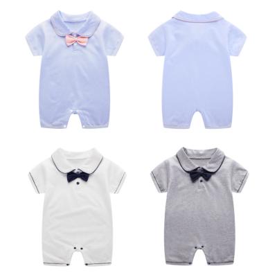 China new Anti-wrinkle baby cotton overalls summer baby clothes shorts sleeves 0-1 year old children's baby wear ha YI for sale