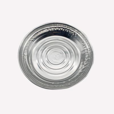 China High-end straight walls food serving cooking frozen barbecue shallow pan round large 2500ml disposable aluminium foil trays Te koop