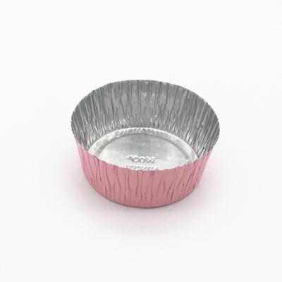 中国 Food Grade Mini Colorful Muffin Foil Cupcake Pan Round Cake Pans Disposable Bakery Trays For Wedding, Birthda 販売のため