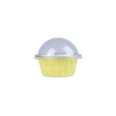 中国 Customized Food Containers Heat Resistant Colorful Foil Cupcake Pan Disposable Aluminium Foil Cupcake Cu 販売のため