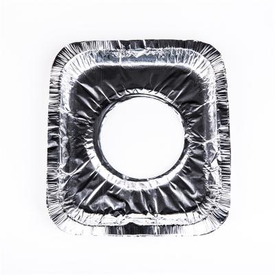 中国 Eco-Friendly Kitchen Use Heavy Duty Foil Burner Liner Disposable Bib Liners / Covers For Stove With One Hole 販売のため