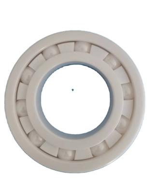 China Hotels Hotels Si3N4 ceramic ball 6308, ZrO2 inner and outer ring ball bearings with PTFE, PEEK cage for sale