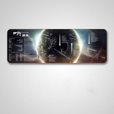 China Gaming Gear Extended Gaming Mousepad Great Gun Cleaning Mat Mouse Pad Gun Protection Gun Disassembling Mousepad for sale