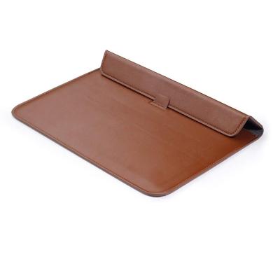 China Water Resistant PU Leather Envelope Laptop Notebook Stand Bag Computer Liner Sleeve Case for sale