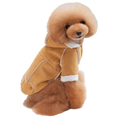 China Viable wholesale dog coats suede drop and new winter dog clothes dog coat jacket pet clothes winter for sale