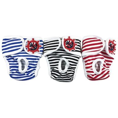 China Viable Old Chapter Striped Pants Physiological Pet Clothing for sale