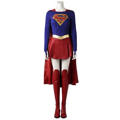 China Costume Set Supergirl Cosplay Costume Adult Women Halloween Christmas Costume Set 3805 for sale