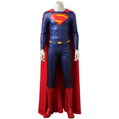 China Justice League Leather Super Man Cosplay Costume Adult Halloween Christmas Costume Set 3843 for sale