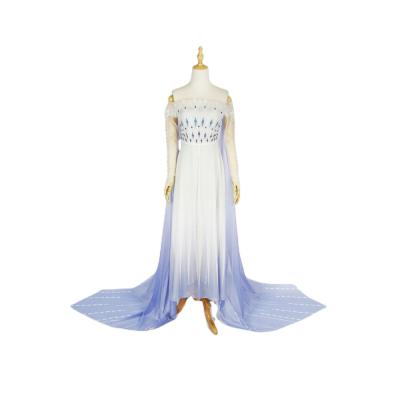 China Frozen2 Elsa Cosplay Costume Adult Women's Long Sleeve Christmas Halloween Costumes Set Dress Set p1926 for sale