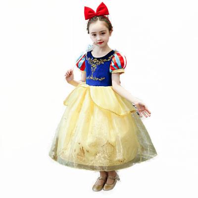 China White Princess Costume Set WNW 8013 Washable Snow Child Cosplay Children's Costume Girls Dress Dresses for sale