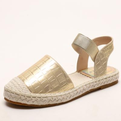 China CUSHIONING Unique Womens Jute Sneakers Flat Sandals for sale