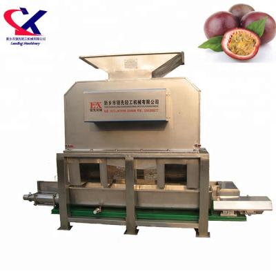 China Fruit Juice Making Machine Large Scale Advanced Passion Fruit Skin Removing And Juicing Machine for sale