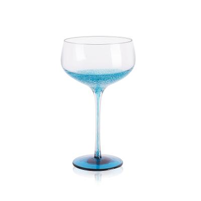 China Elegant Champagne Goblet Glasses Restaurant Long Stem Champagne Coupe Glasses for sale