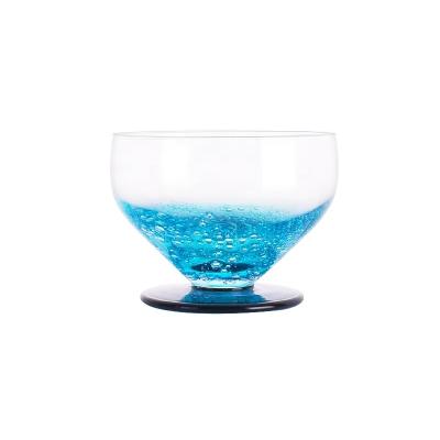 China Restaurant Creative Dessert Cup Glass Salad Bowl Cute Ice Cream Cup for sale