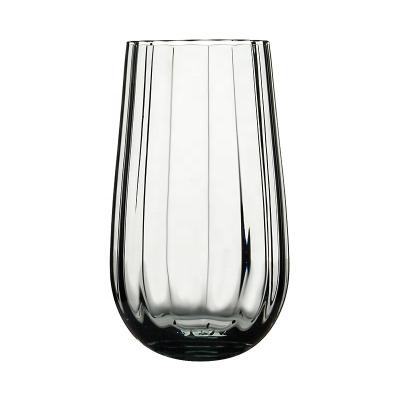 China Hot Selling Customized Minimalist Wine Glass Customized Lead Free Clear Crystal Stemless Cup for sale