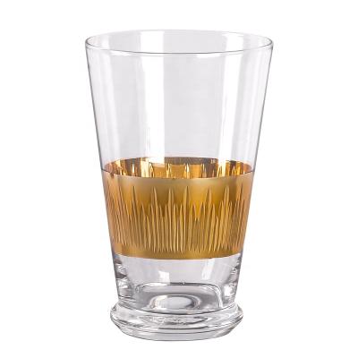 China Custom Vintage Logo Water Whiskey Wine Glass Super Bling Transparent Tumbler for sale