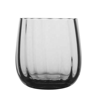 China Viable Factory Wholesale Handmade Lead Free Crystal Stemless Red Wine Glass for sale