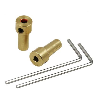 China Drill Jt0 Chuck Coupler Clamp Brass Mini Chuck Shaft Coupling Motor Connector Rod Sleeve For 0.3-4mm 3.17mm Electric Motor Shaft for sale