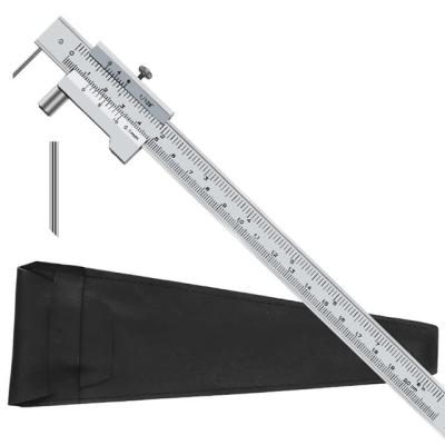 China Parallel Marking 0-200mm Marking Vernier Caliper Marking Gauge Tool Stainless Steel Needle Vernier Caliper With Carbide Scriber for sale