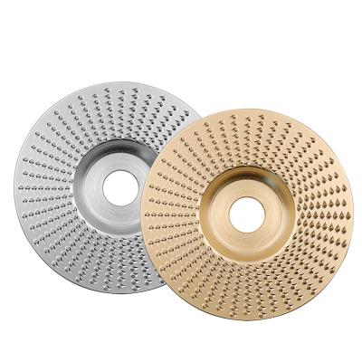 China High Quality High Carbon Steel Rotary Disc Woodworking Tool Sanding Disc Wood Carving Grinding Wheel Abrasive Tools For Angle Grinder 16mm Hole for sale