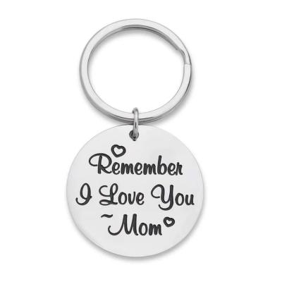 China Fashion Mothers Day Gifts Mom From Daughter Son Remember I Love You Mom Birthday Gifts Key Chain for sale