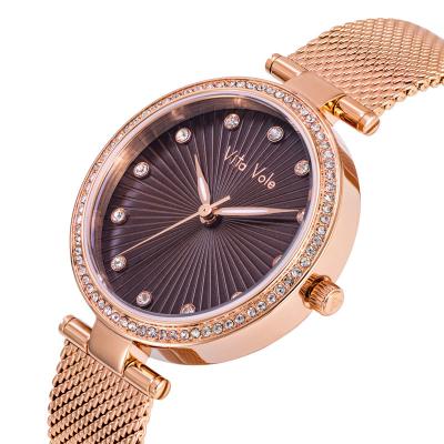 China Retail Water Resistant Stainless Steel Wristwatches Ladies Watches Japan Movement Female Luxury Quartz Wristwatch Factory for sale