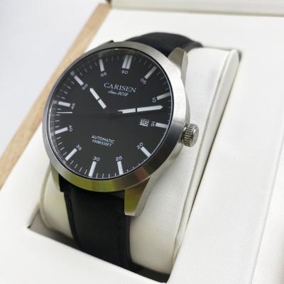 China Automatic date fashion and business watch factory factory waterproof high quality stainless steel male automatic mechanical wristwatch for sale