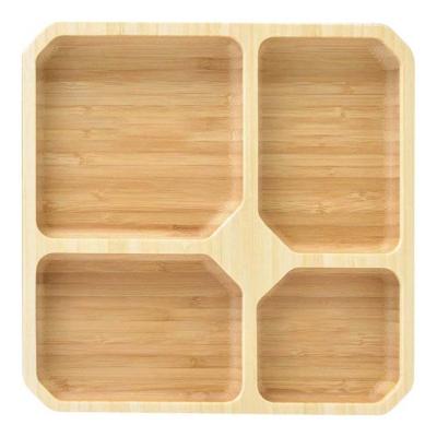 China Eco-Friendly Sustainable Modern Wood Pallet Food Guarantee Quality Wooden Dinner Plate for sale