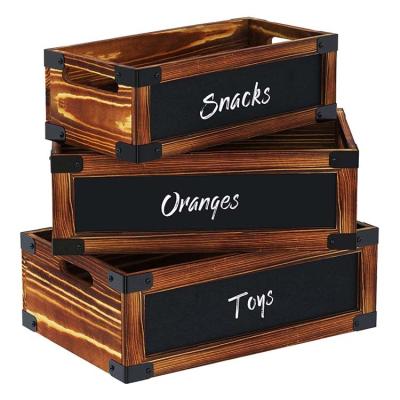 China Factory Supply Attractive Price Eco - Friendly Hanging Organizer Storage Wooden Box With Handle for sale