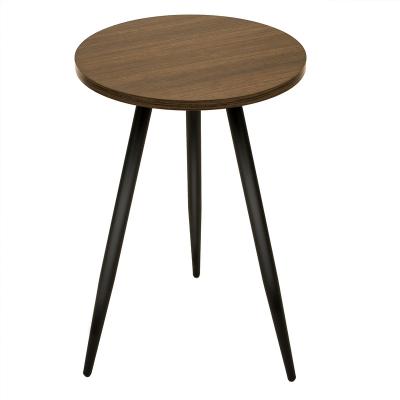 China Modern luxury modern round side table metal particle board coffee table latest design home coffee table living room furniture for sale