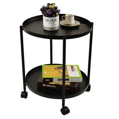 China High quality hot-selling farm use indoor stable metal furniture indoor metal round side table black round side table for sale