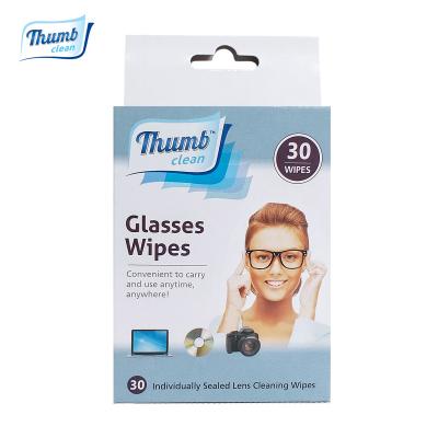 China Clean Glass Cloth /cleaning paper 30pcs per box for sale