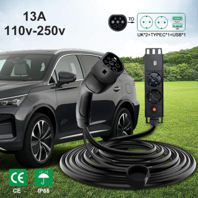 China Outdoor Electric Use 220V EV Discharging Gun Car Discharge Outlet European Standard Outdoor for sale