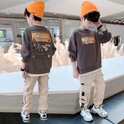 China Fashion casual kid set sweatshirts set two piece matching hoodies family pullover 2020 clothes for girls boys costumes for sale